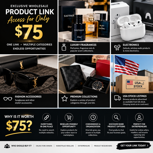 Premium Luxury fragrances, Electronics  USA Exclusive Wholesale Product Link – Only $75